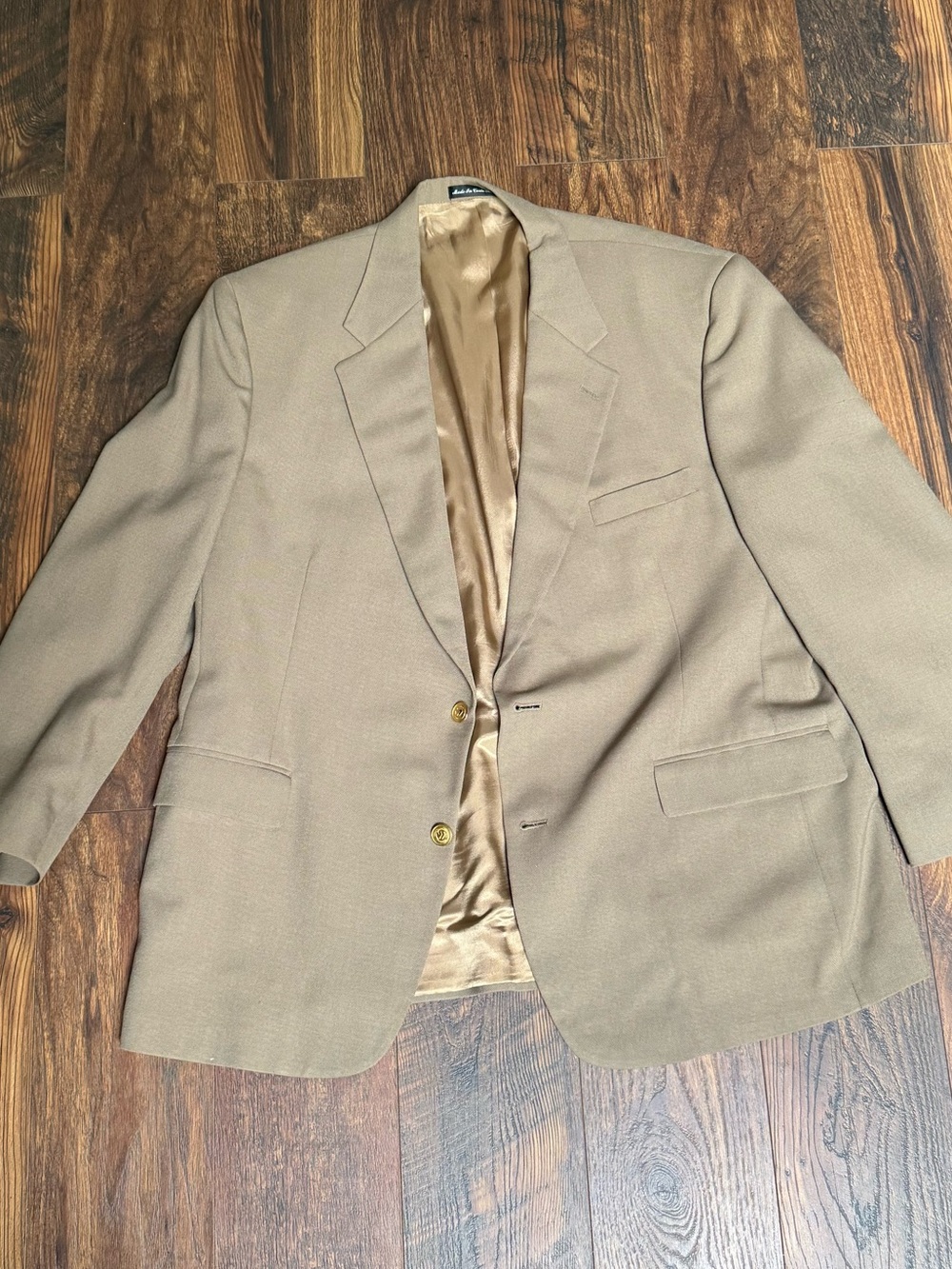 Wimbledon Men's Tan Classic Sport Coat Blazer